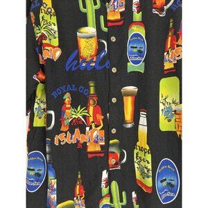 VTG Mens XL Hawaiian Beer Cactus Short Sleeve Men's Shirt Thumbs Up Sportswear